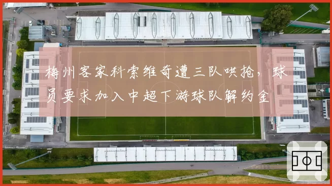 梅州客家科索维奇遭三队哄抢，球员要求加入中超下游球队解约金